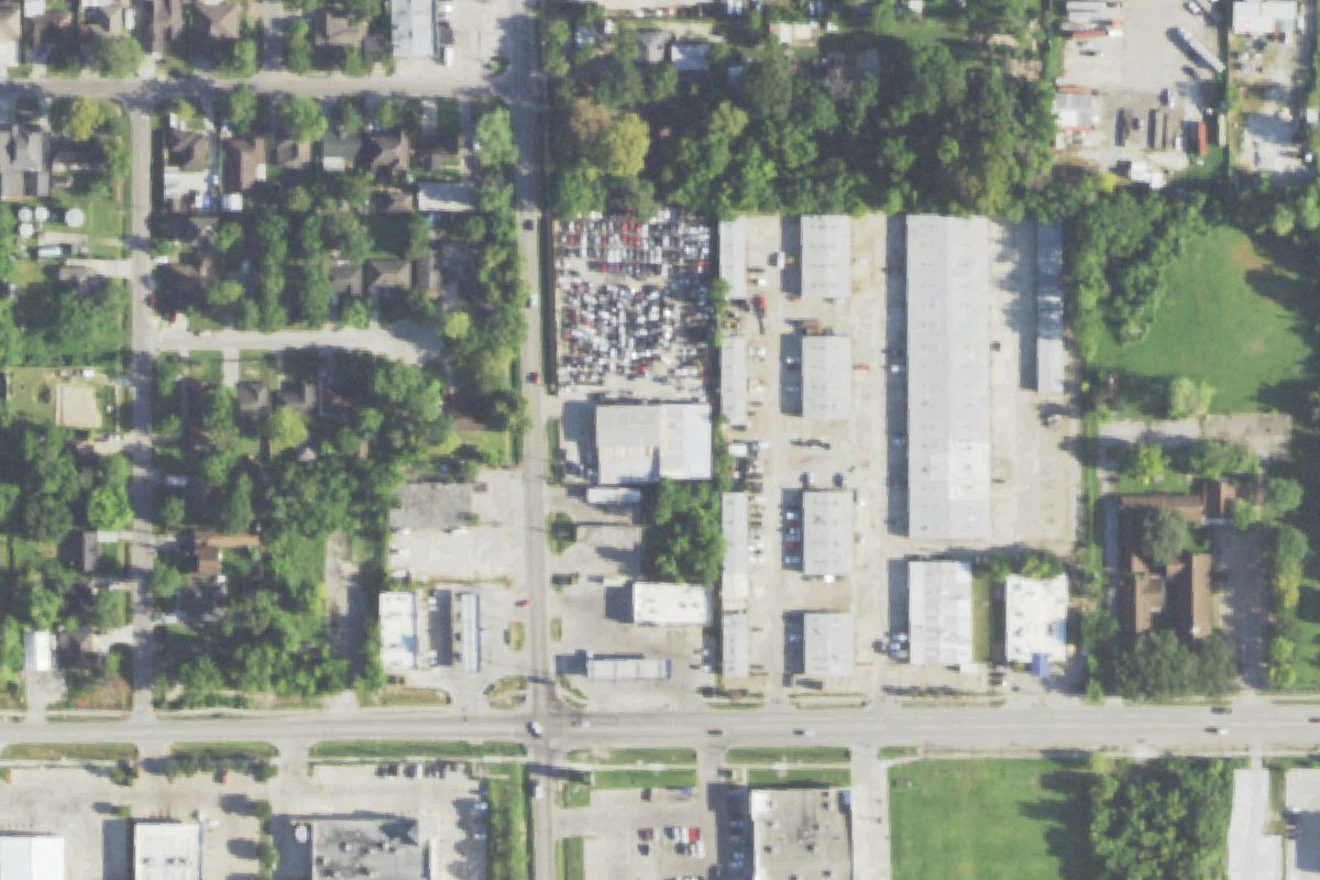 Aerial photo of Tesco Forign Used Auto Parts