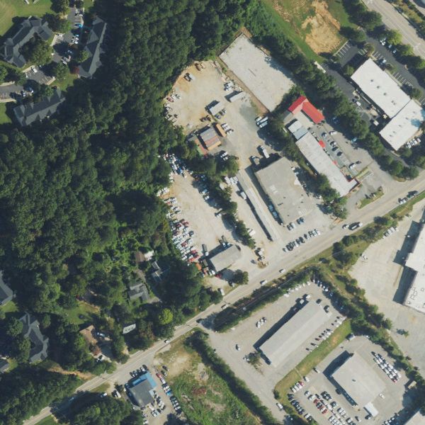Aerial photo of Dean's Wrecker Service