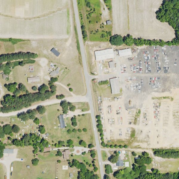 Aerial photo of Martin's Import Salvage
