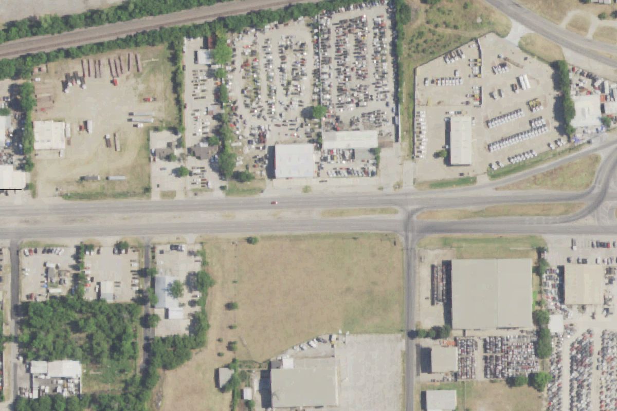 Aerial photo of Jefferson Auto Parts