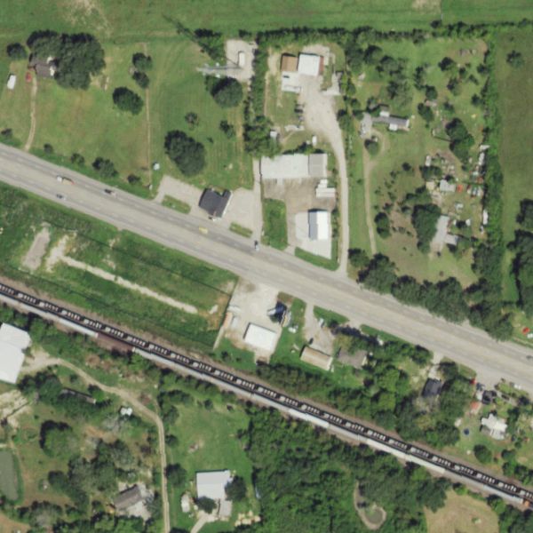 Aerial photo of Lee's Used Auto Parts