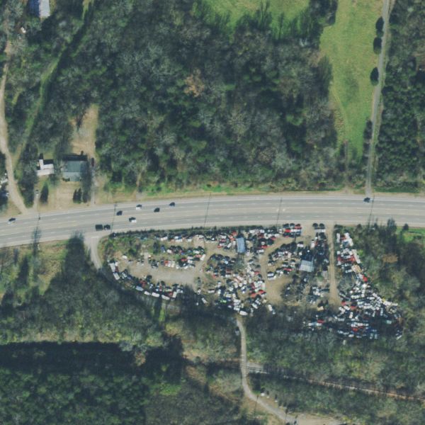 Aerial photo of A & C Auto Parts