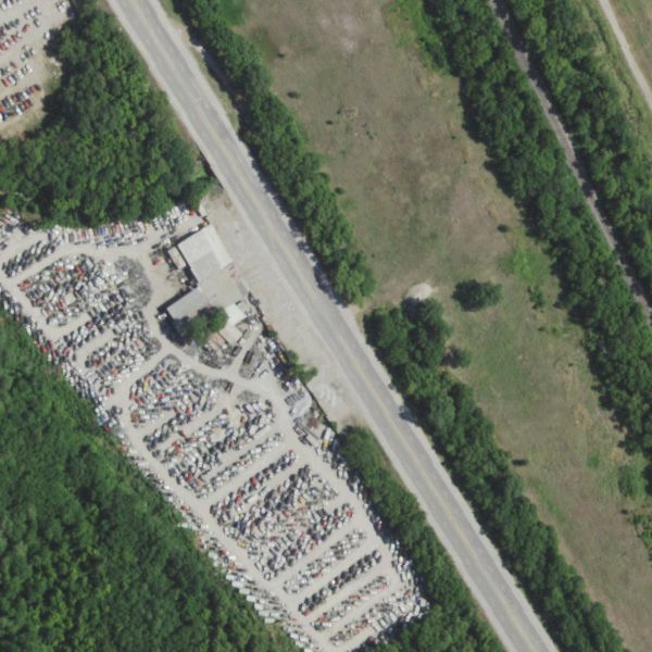 Aerial photo of Twin Lakes Auto Salvage