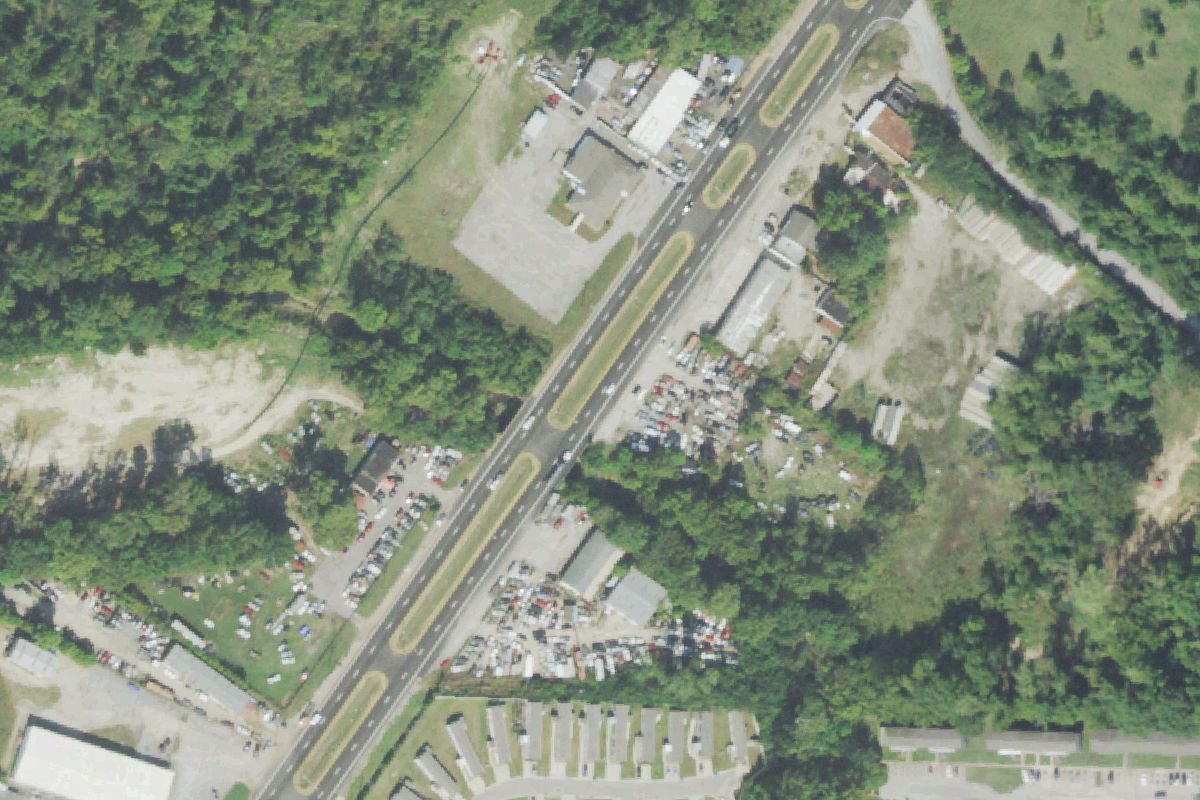 Aerial photo of Davis Auto Repair