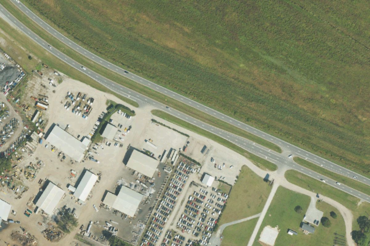 Aerial photo of Foss U-Pull-It La Grange at 7009 Hwy 70 West