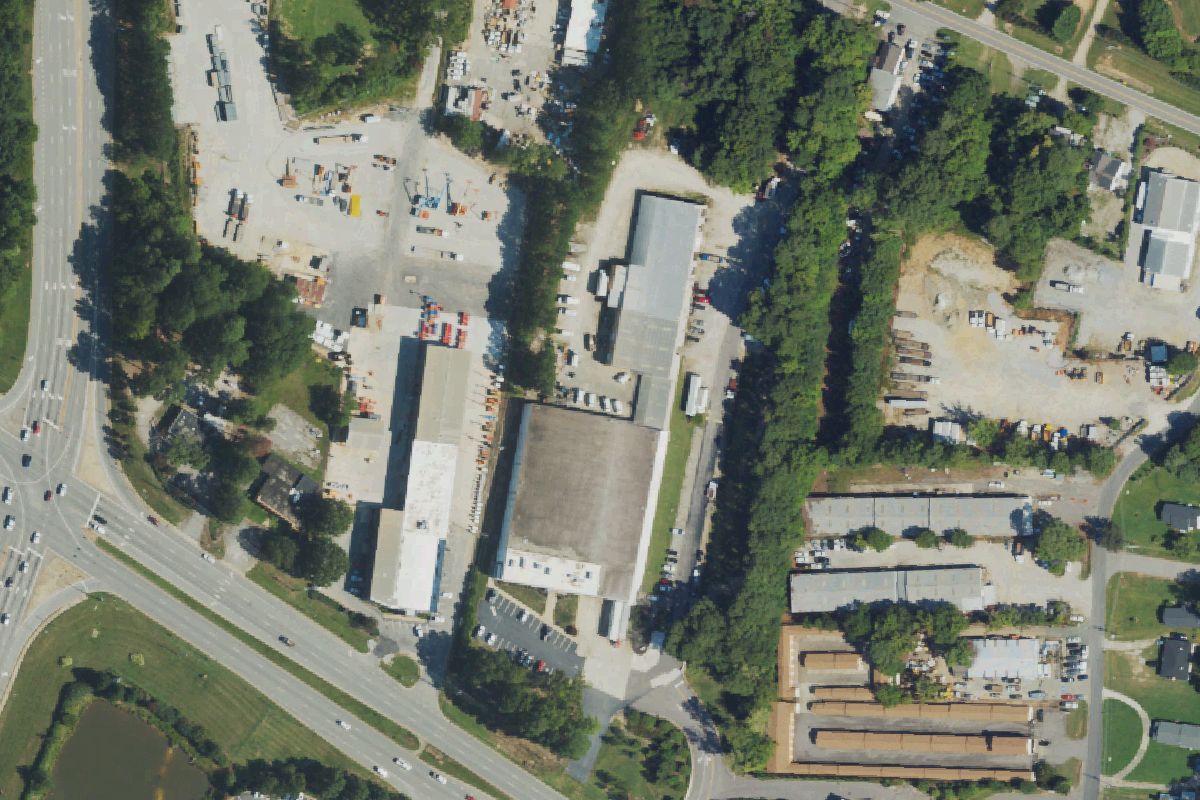 Aerial photo of Stone Truck Parts at 1120 Us-70