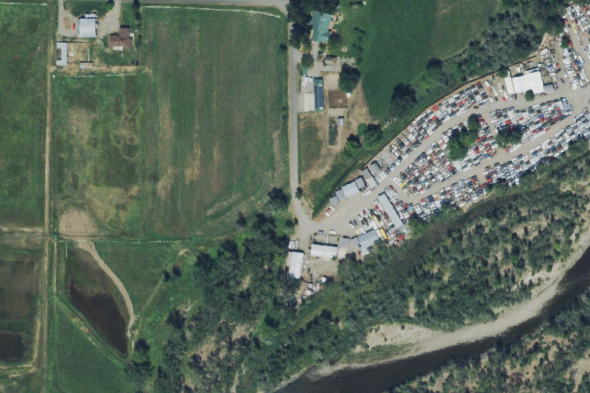 Aerial photo of Phil's Auto