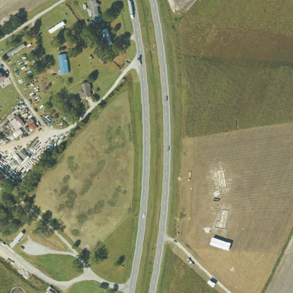 Aerial photo of West Auto Sales & Salvage