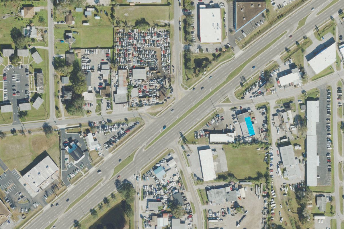 Aerial photo of East Colonial Recycling