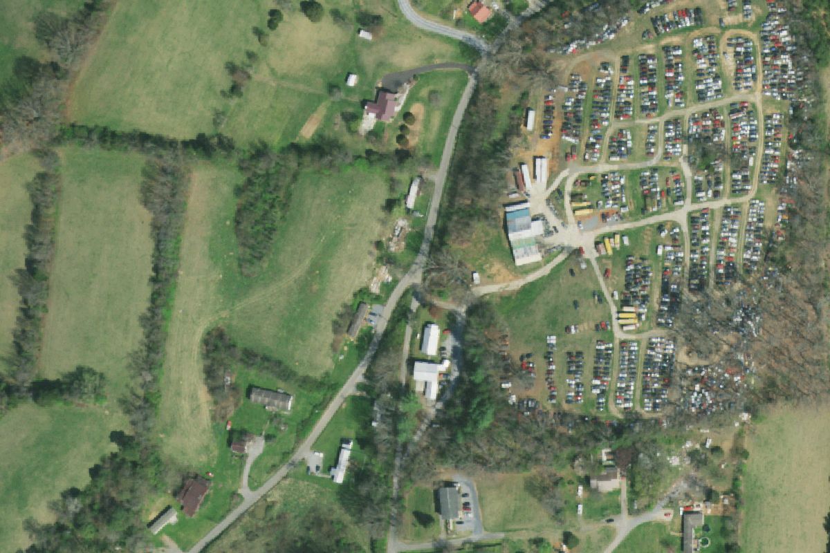 Aerial photo of Norris Used Parts