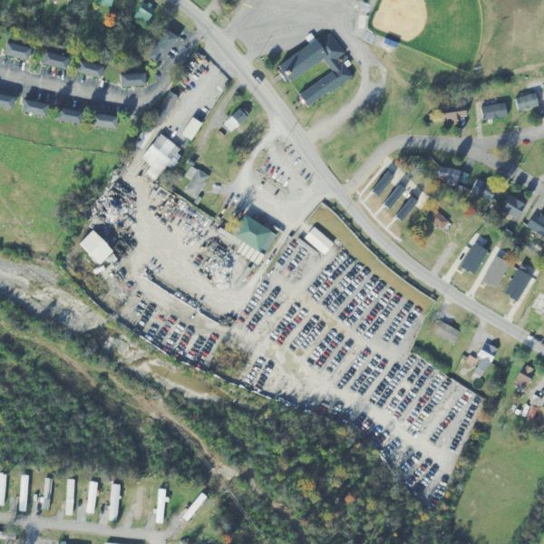 Aerial photo of Harris Auto Recycling