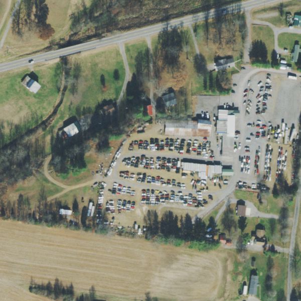 Aerial photo of Billie's Used Cars & Repairs