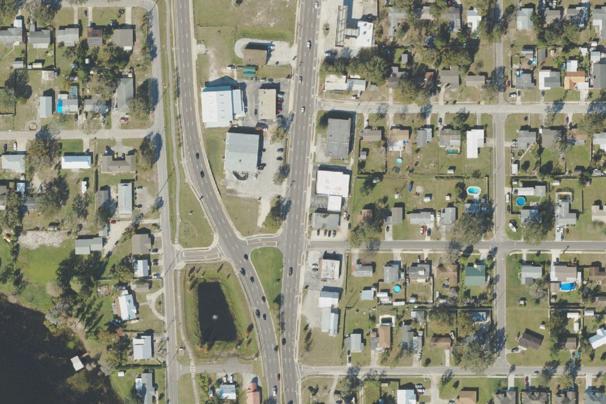 Aerial photo of FL Sunshine MC Parts at 670 S Lake Shore Way
