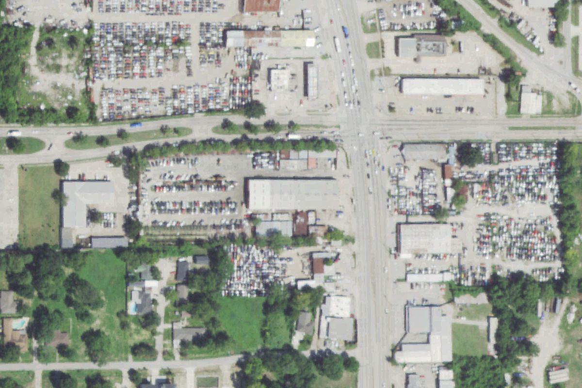 Aerial photo of Williams Auto Salvage