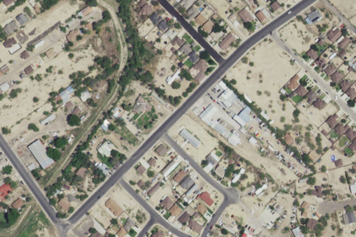 Aerial photo of Flores Auto Wrecking/ Flores Used Cars