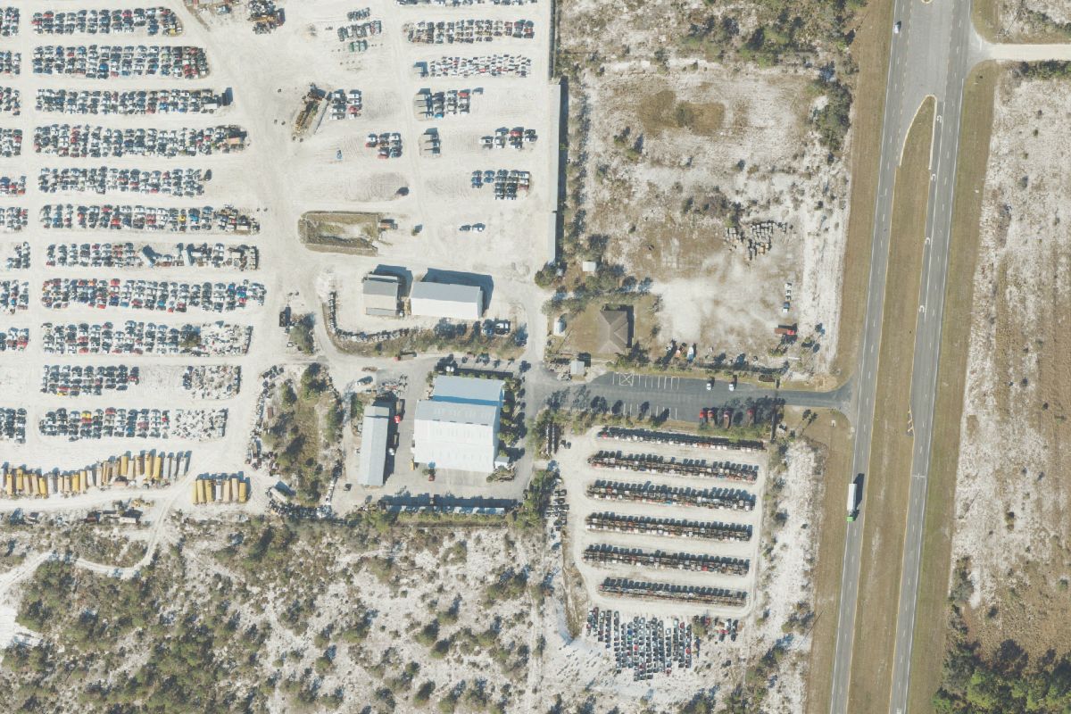 Aerial photo of Ole South Auto Salvage at 480 US Hwy 27 N