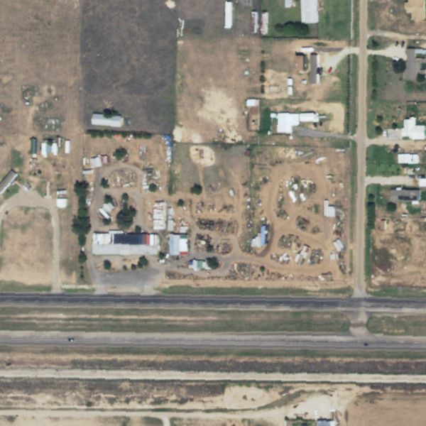 Aerial photo of Big R Surplus & Salvage