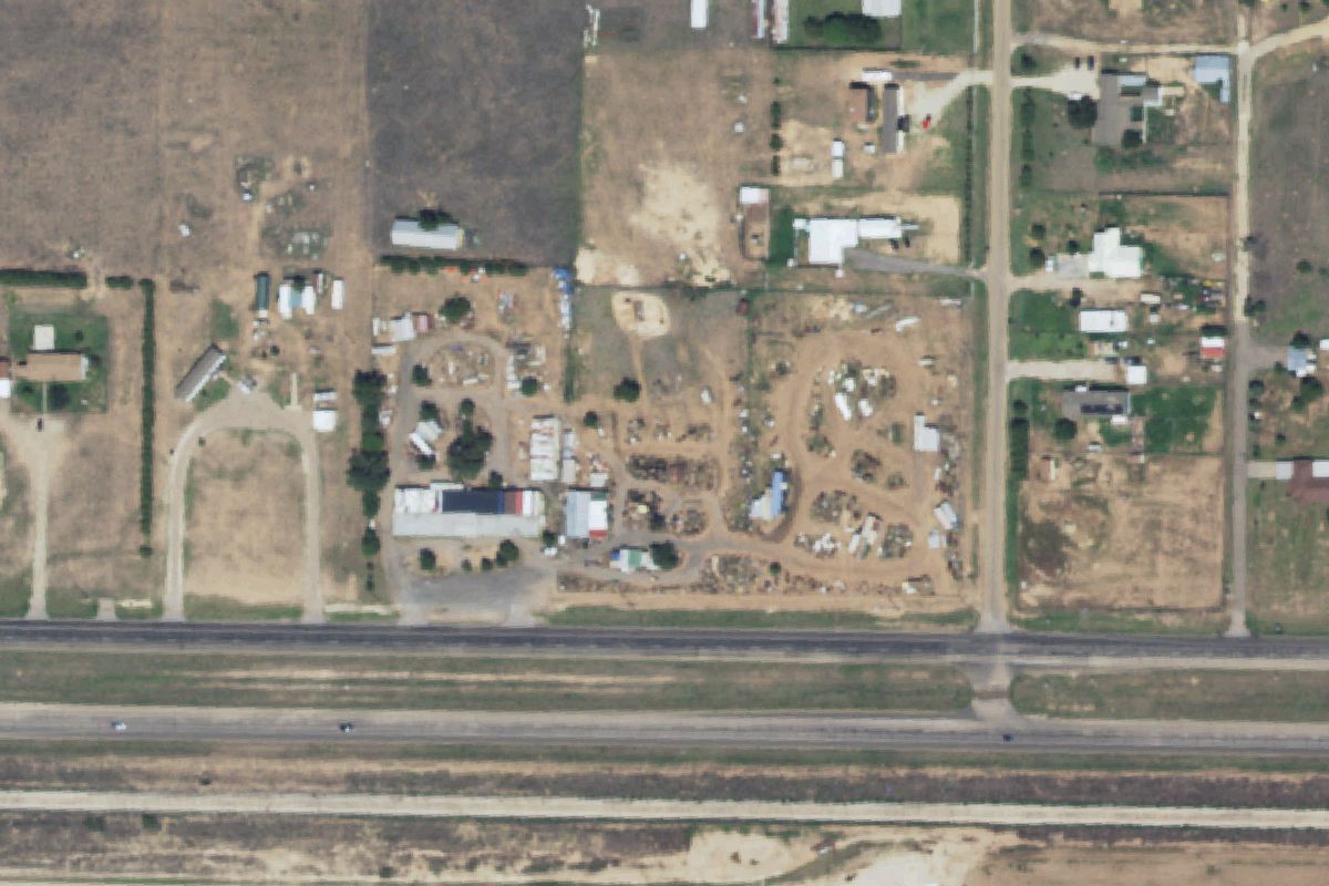 Aerial photo of Big R Surplus & Salvage at 6923 East State Highway 114