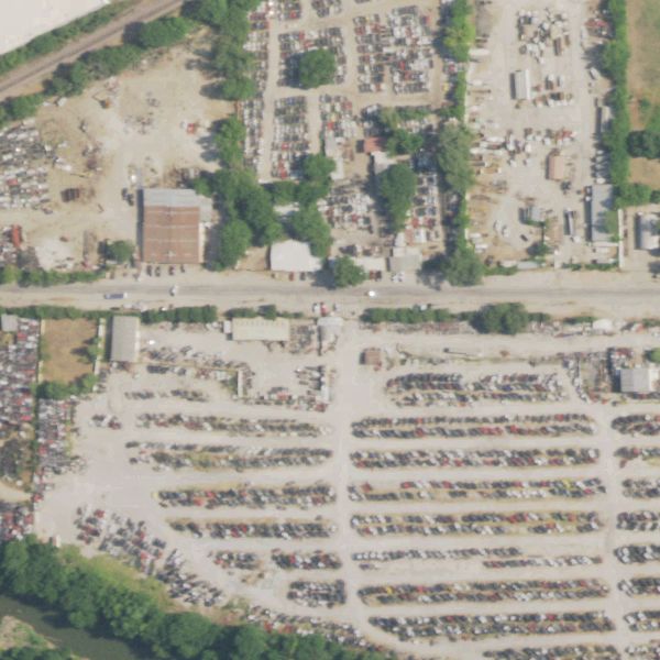 Aerial photo of Dismantler's 2000