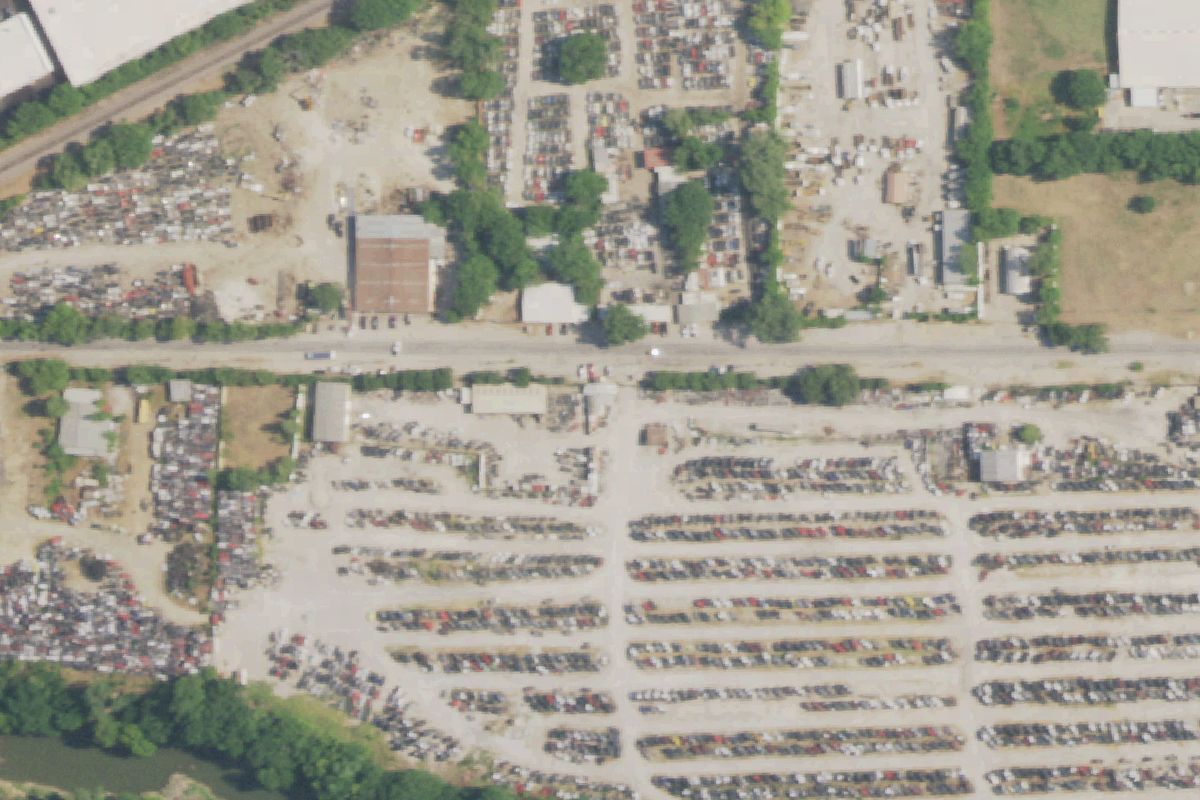 Aerial photo of Dismantler's 2000 at 5700 Elliott Reeder Rd