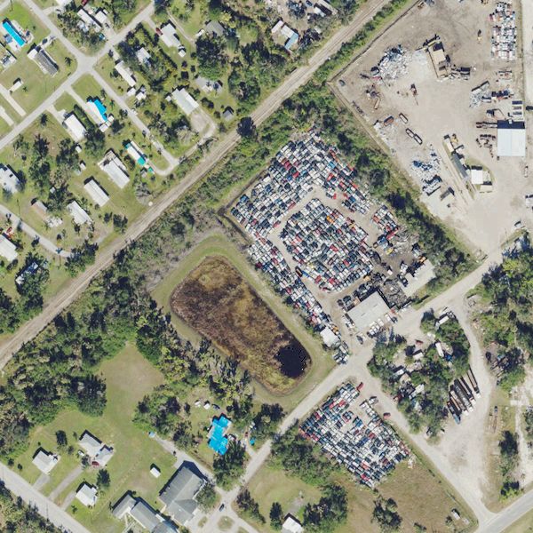 Aerial photo of MSB Used Auto Parts