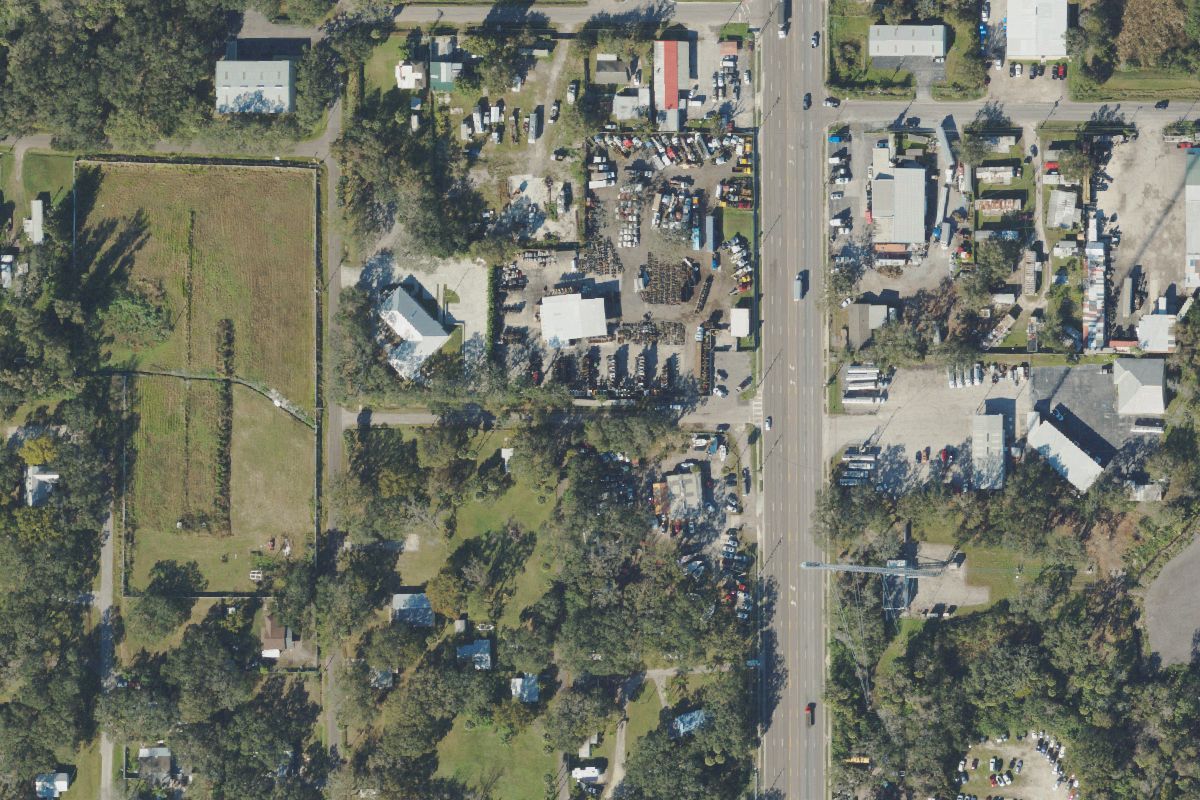Aerial photo of Ben Truck Parts at 4912 17 Ave S