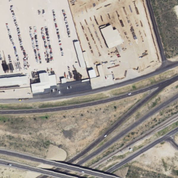 Aerial photo of Citron's Used Auto Parts
