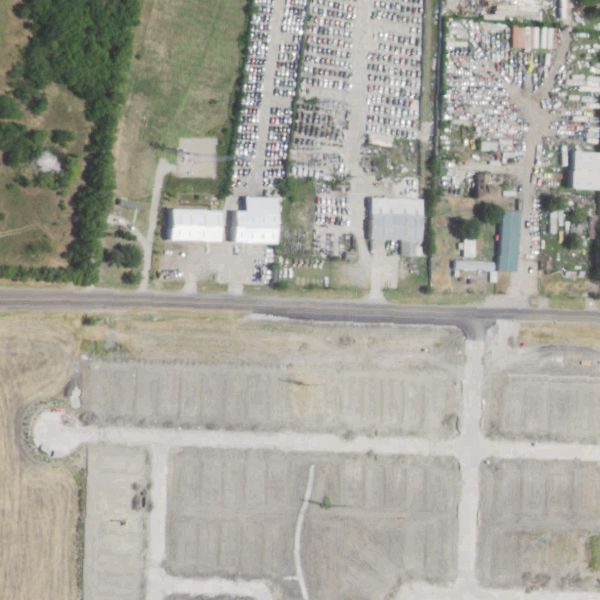 Aerial photo of Hwy 6 Auto Recycling