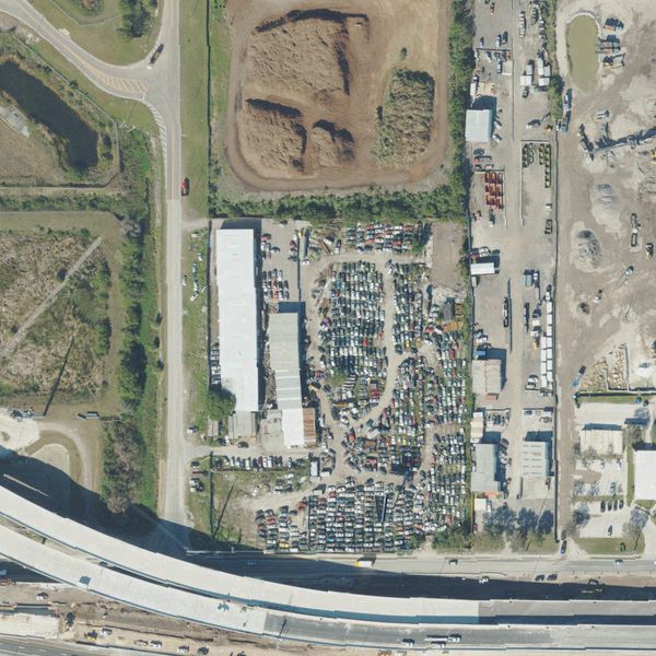 Aerial photo of Majic Used Auto Parts