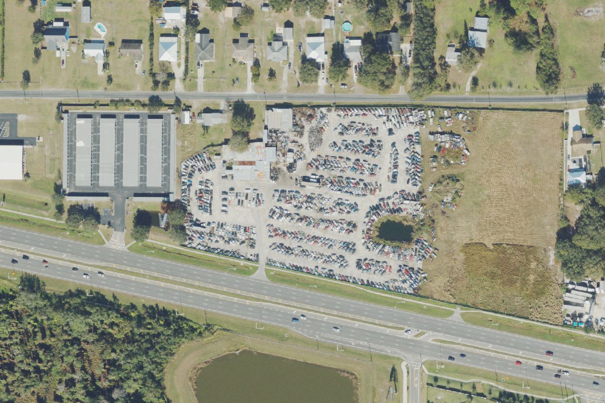 Aerial photo of Saint Cloud Auto Salvage at 5285 E Irlo Bronson Memorial Hwy