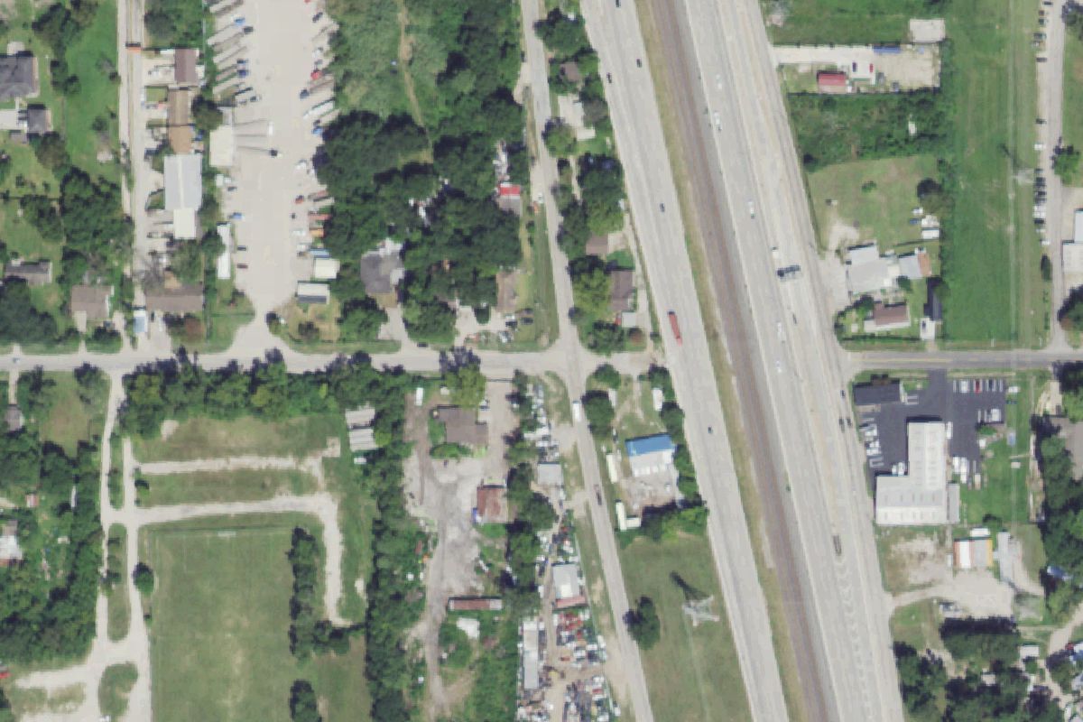 Aerial photo of Ikesons Auto Parts at 1224 Hill Rd