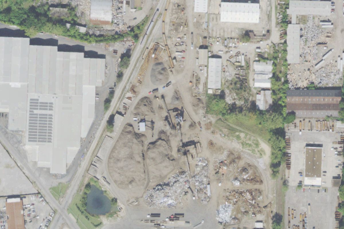 Aerial photo of Omnisource at Memphis