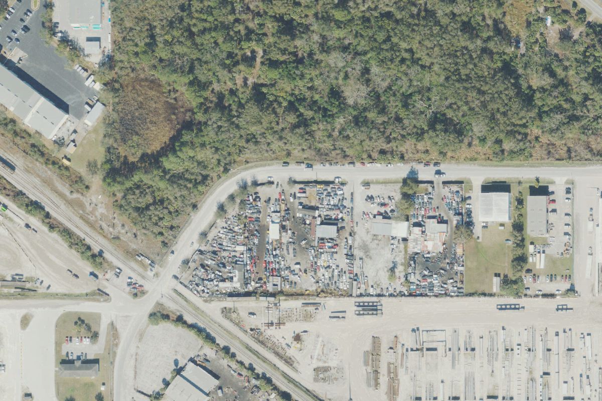 Aerial photo of Los Tres Amigos Recycling