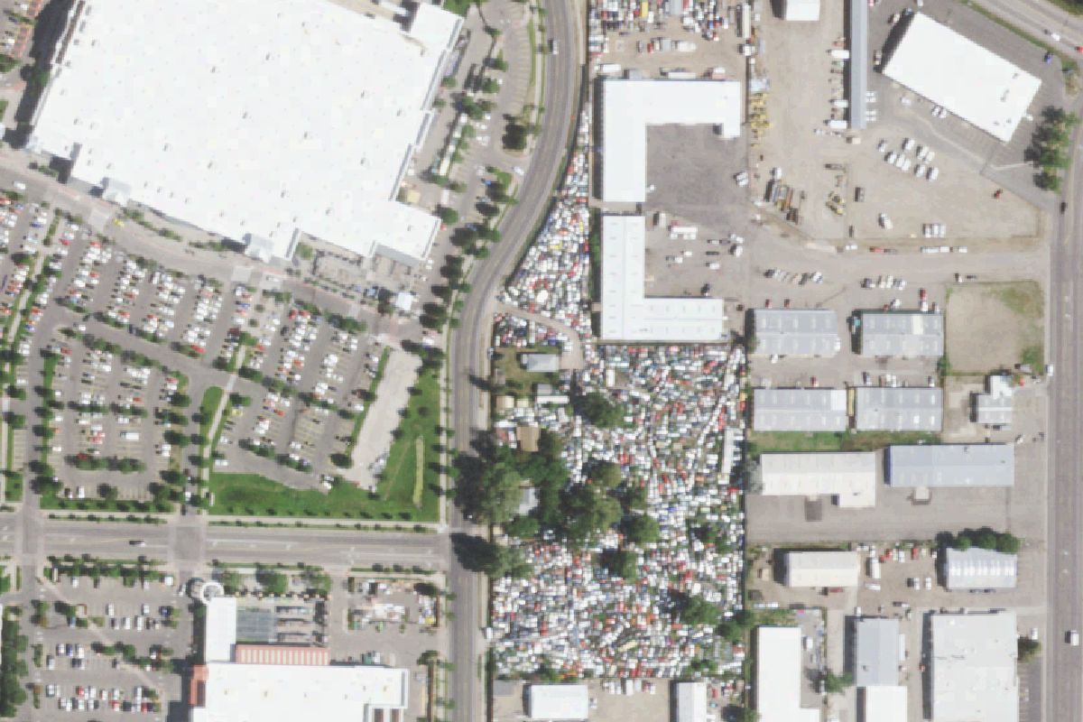 Aerial photo of Fort Collins Auto Salvage