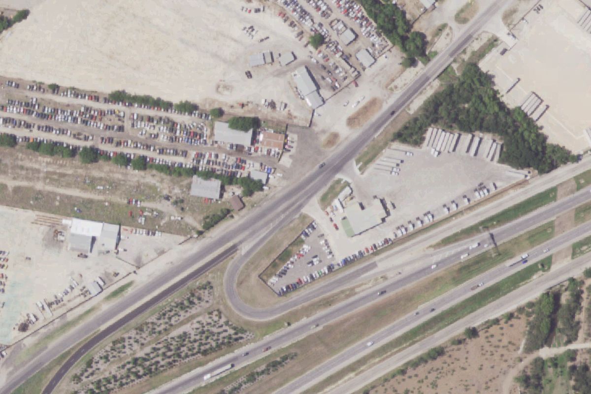 Aerial photo of A-1 Salvage at 9643 New Laredo Hwy