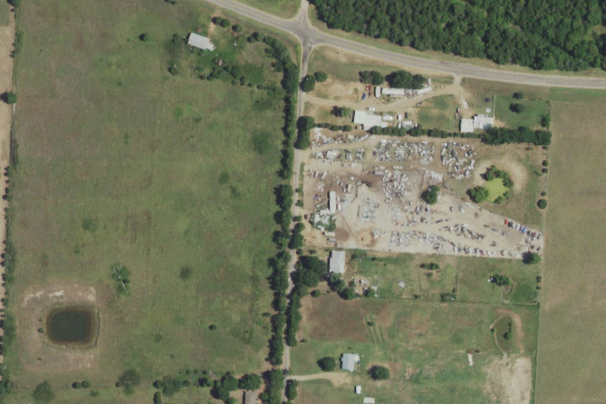 Aerial photo of Kizer Property Salvage Yard