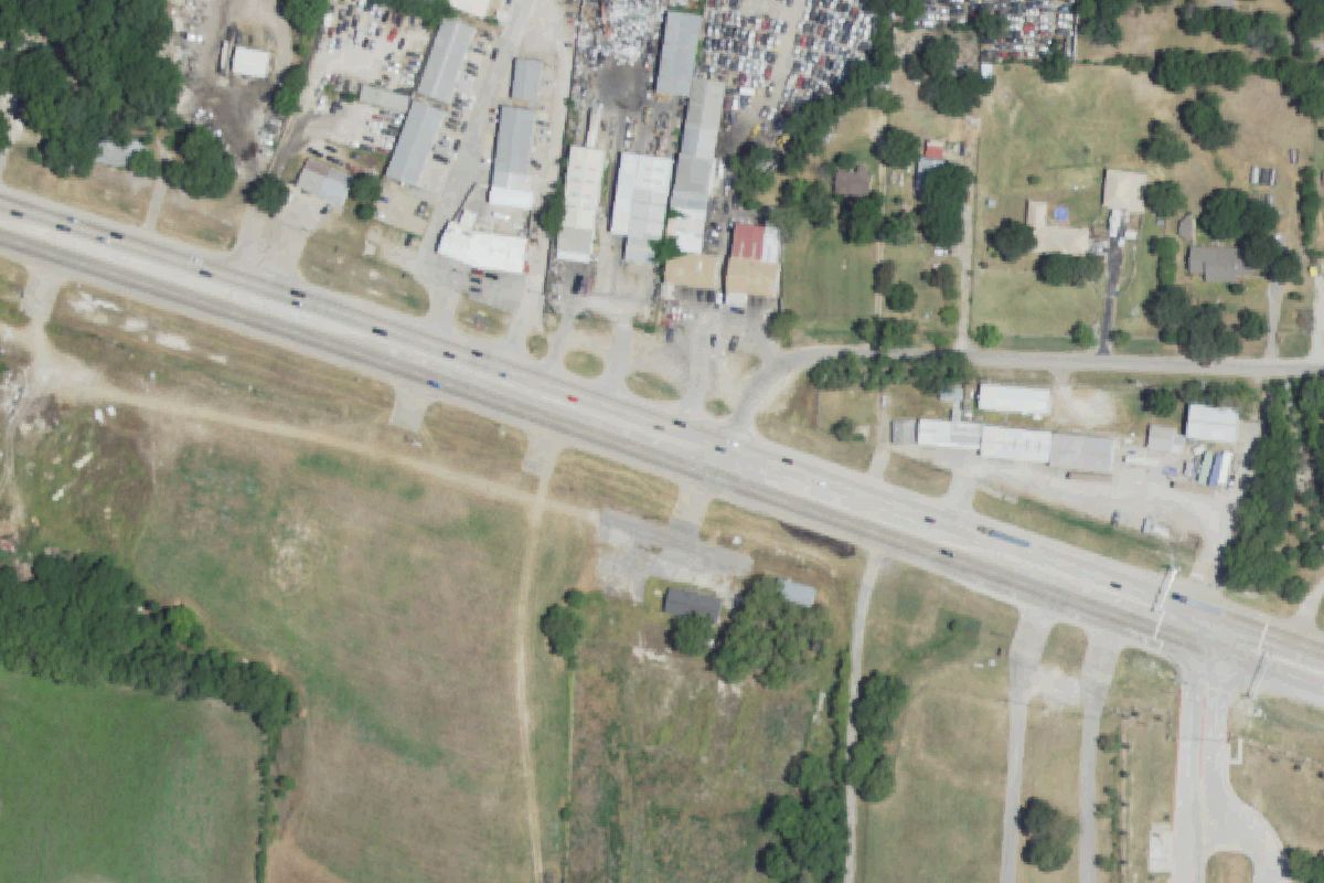 Aerial photo of Hernandez Auto Salvage at 2479 E University Dr