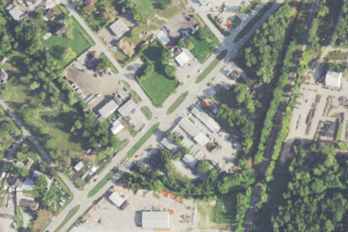 Aerial photo of Latino Auto Parts