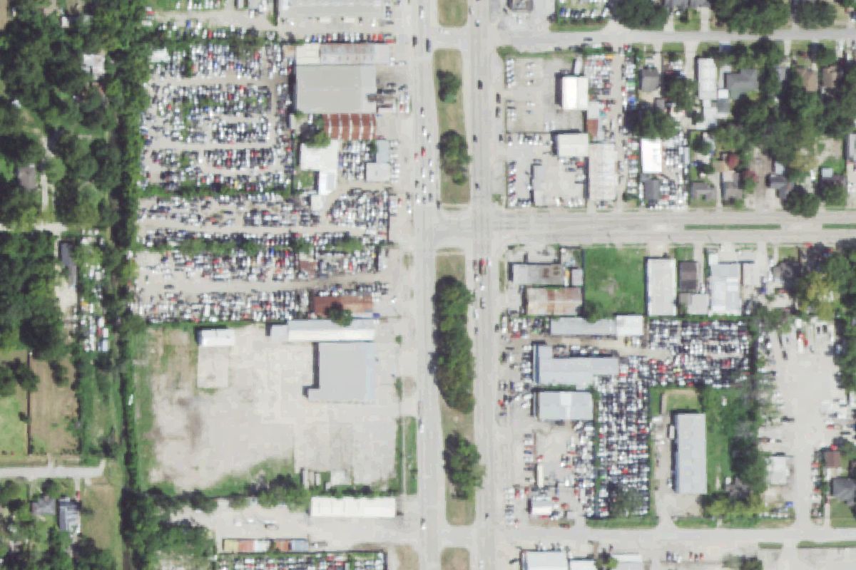 Aerial photo of Pickup Parts at 6425 N Shepherd Dr