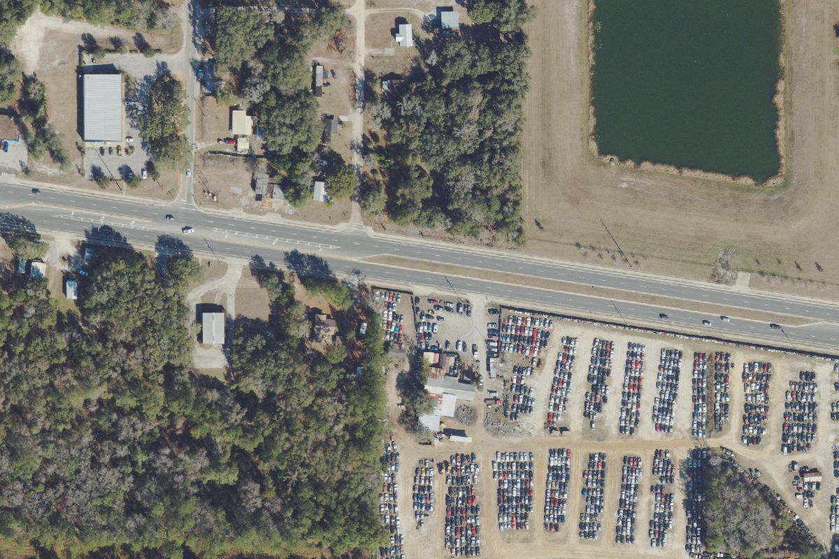 Aerial photo of Holland's Auto Parts