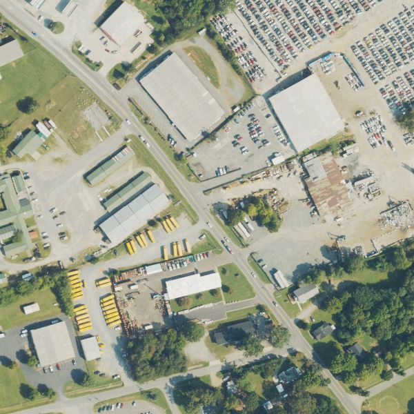 Aerial photo of Foss U-Pull-It Winston-Salem