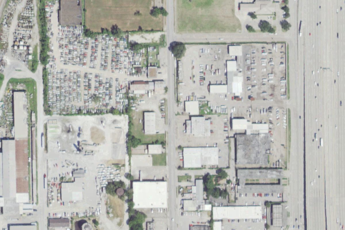 Aerial photo of Payless Used Auto Parts