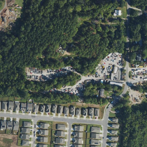Aerial photo of Joseas Salvage Yard
