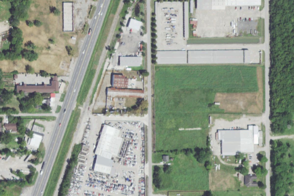 Aerial photo of E.r.m. Salvage