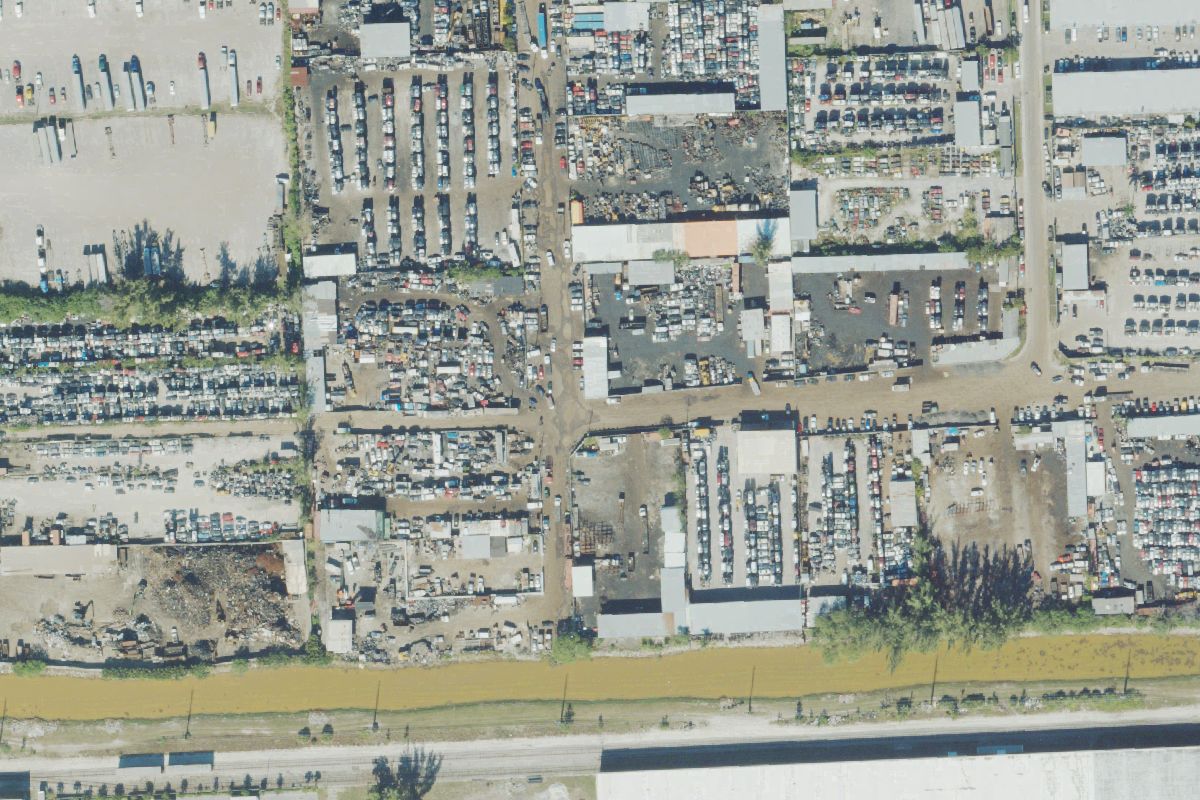 Aerial photo of AJ Scrap Metal