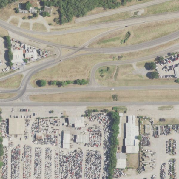 Aerial photo of Winn's Allstate Auto Parts