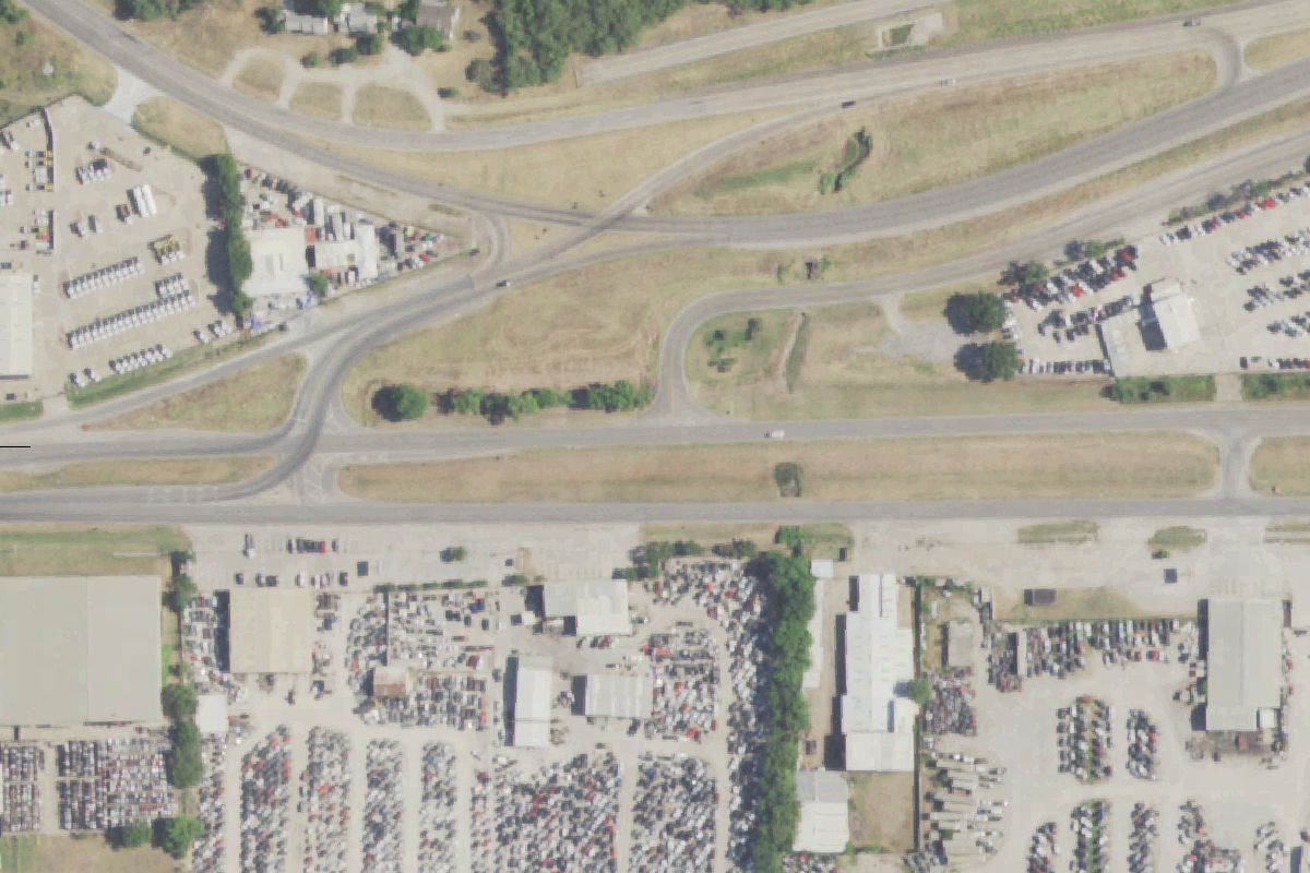 Aerial photo of Winn's Allstate Auto Parts at 3706 E Jefferson