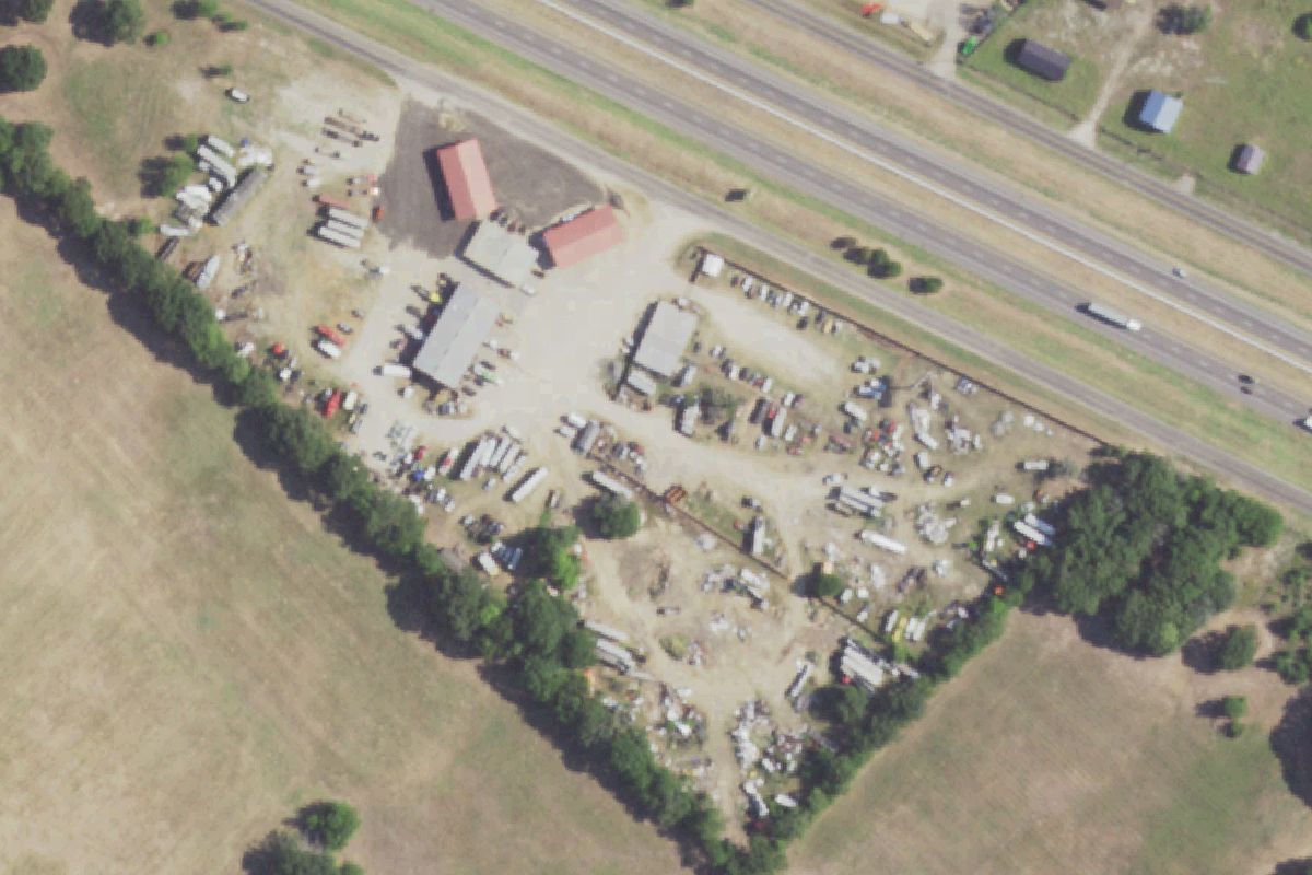 Aerial photo of Fuller's Towing & Recovery Services