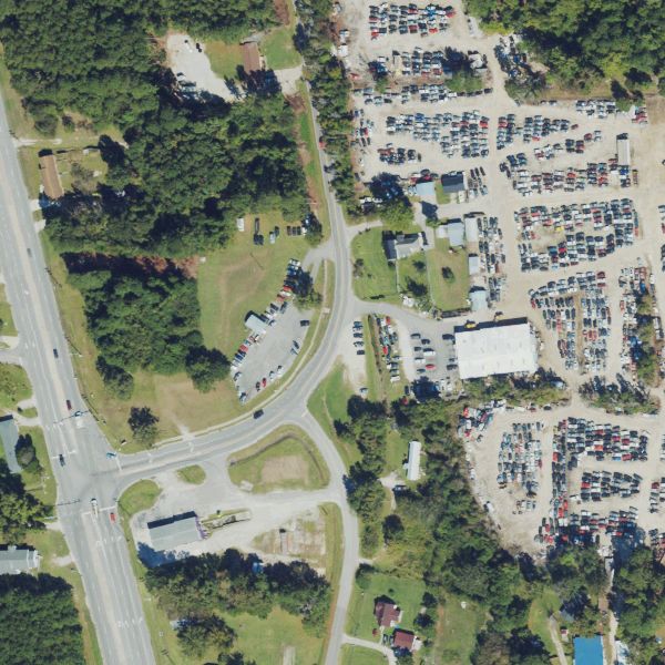 Aerial photo of Eastside Auto Salvage - Jacksonville