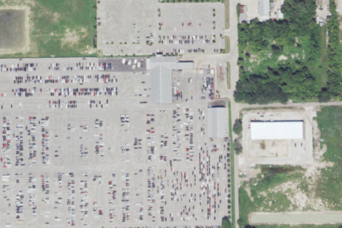 Aerial photo of Americas Auto Auction at 1826 Almeda Genoa Rd